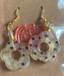Earrings - Chocolate Chip Flower