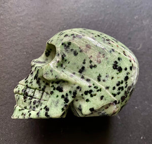 Ruby Zoisite Skull